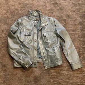 Hunter Green leather jacket